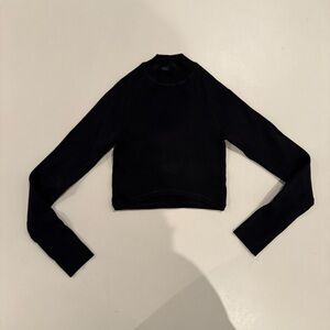 SIR. Black Long Sleeve body con Top